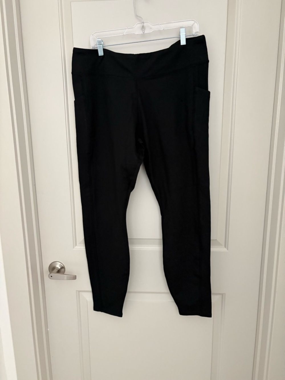 Black High-Waist Active Leggings with Side Pockets Pact Organic Cotton NWOT 2XL - Picture 3 of 5